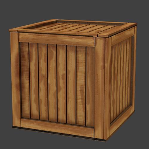 Low poly Crate preview image